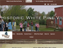 Tablet Screenshot of historicwhitepinevillage.org
